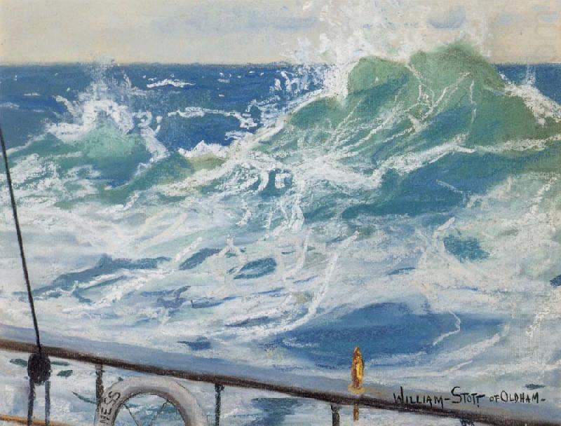 William Stott of Oldham Sunlit Wave oil painting picture